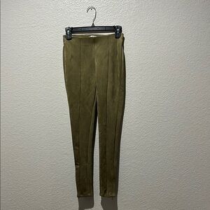 NEW Mango MNG Womens Leggings Pants Sz XXS Green Stretch NWT Olive Green